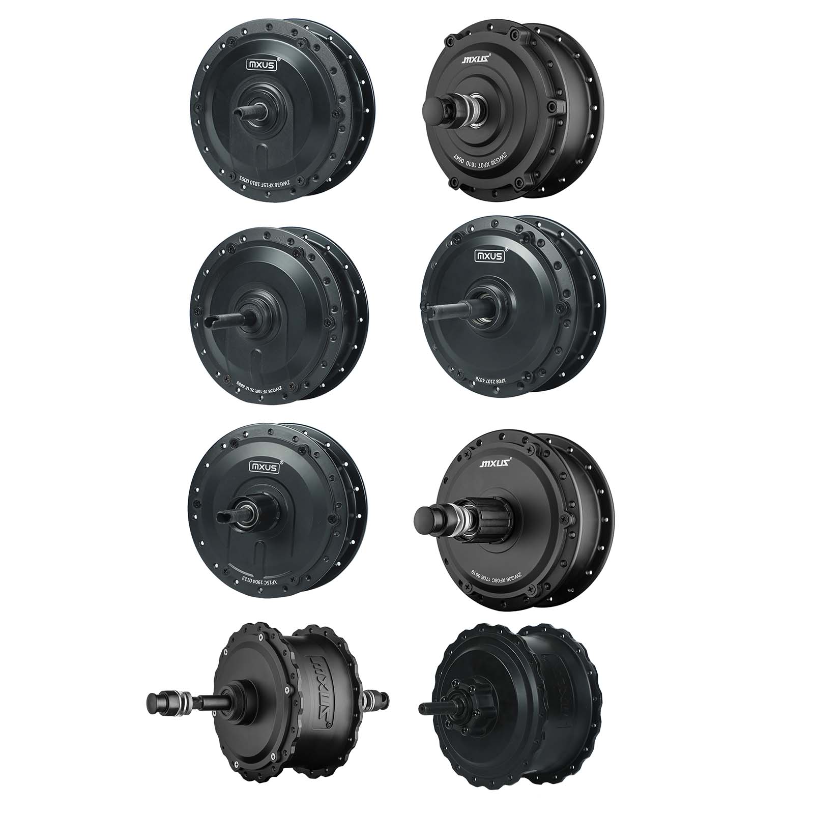 MXUS 36V 250W 350W 48V 500W High Speed Brushless Gear Hub Motor E